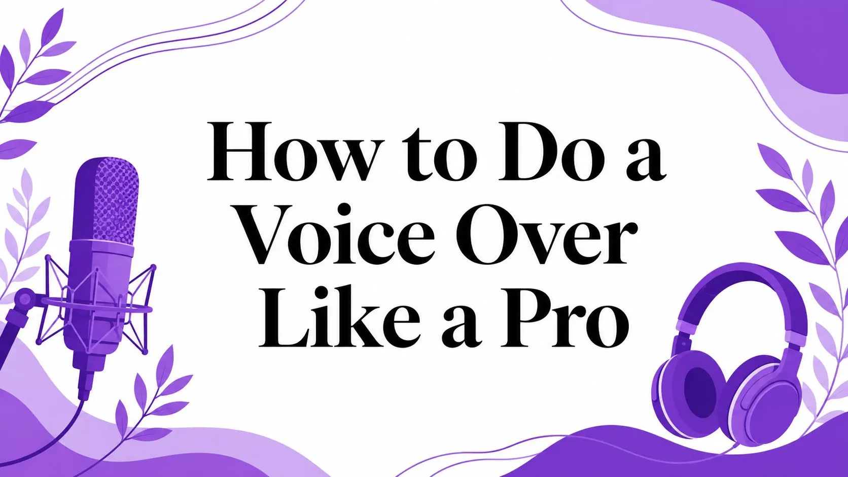 How to Do a Voice Over Like a Pro